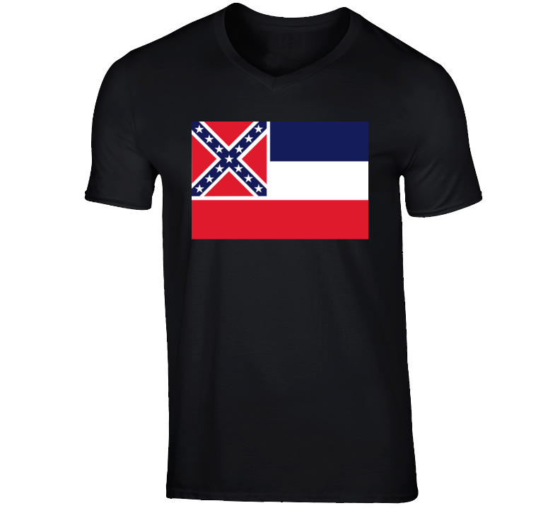 Flag - Mississippi Wo Txt V-neck