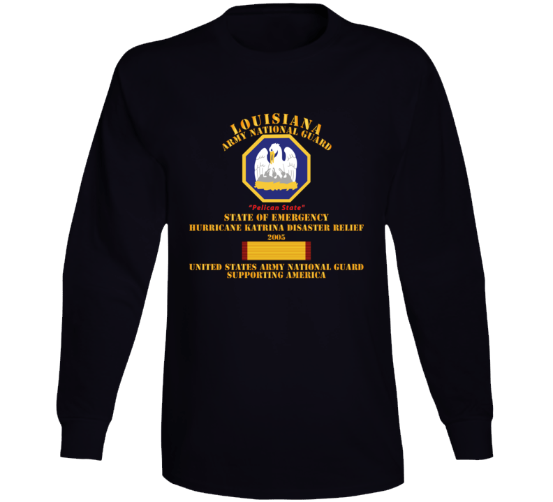 Army - Laarng - Katrina Disaster Relief  W Langesm Svc Long Sleeve