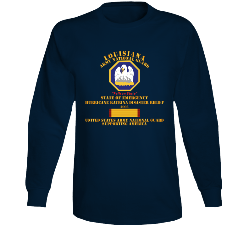 Army - Laarng - Katrina Disaster Relief  W Langesm Svc Long Sleeve