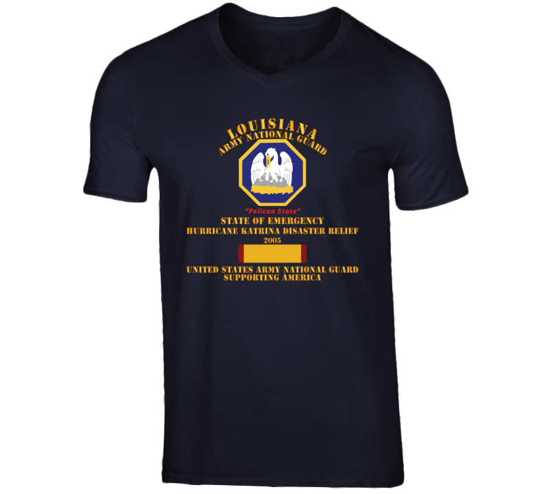 Army - Laarng - Katrina Disaster Relief  W Langesm Svc V-neck