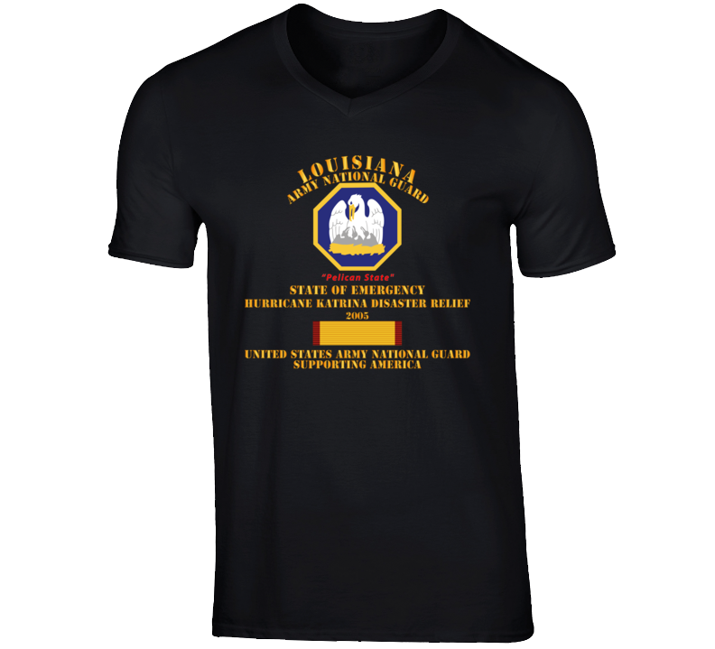 Army - Laarng - Katrina Disaster Relief  W Langesm Svc V-neck