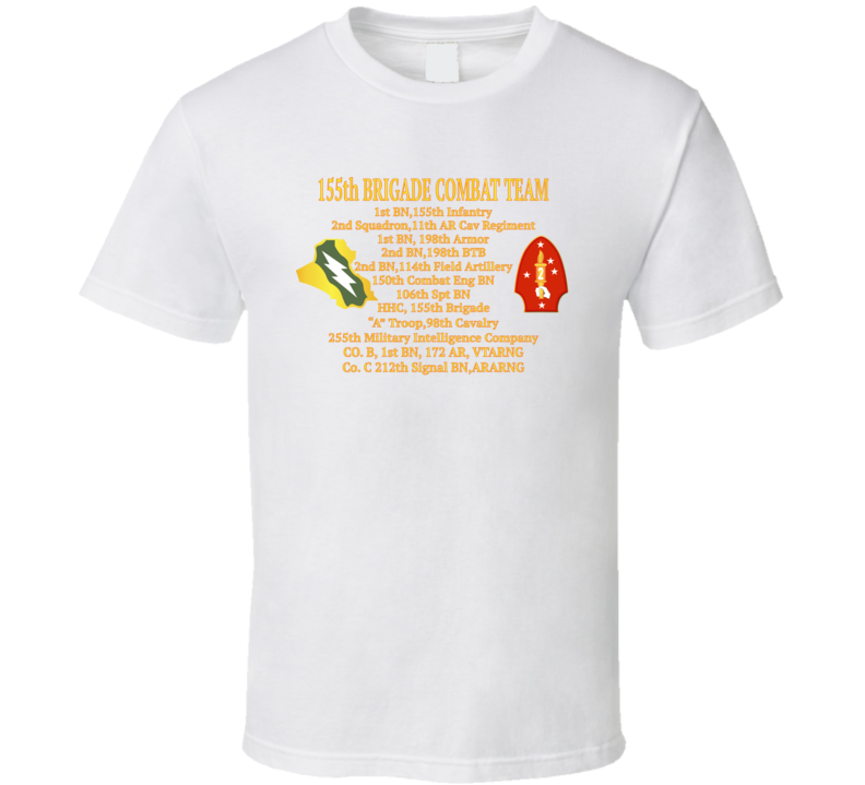 Army - 155th Brigade Combat Team Oif T Shirt