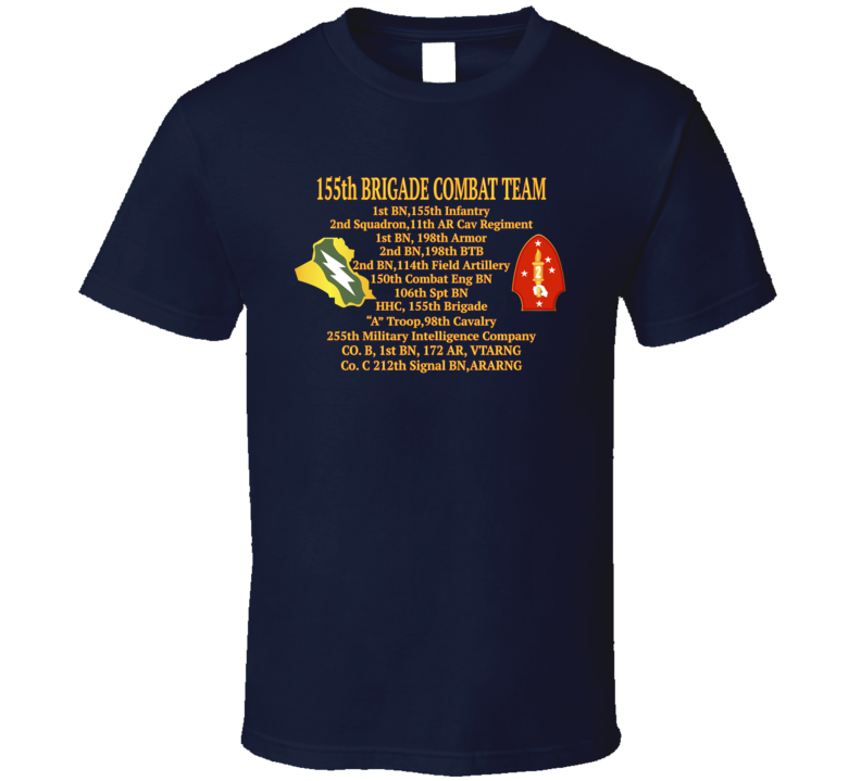 Army - 155th Brigade Combat Team Oif T Shirt
