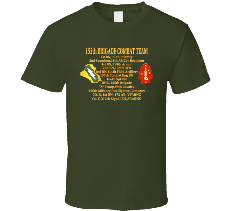 Army - 155th Brigade Combat Team Oif T Shirt