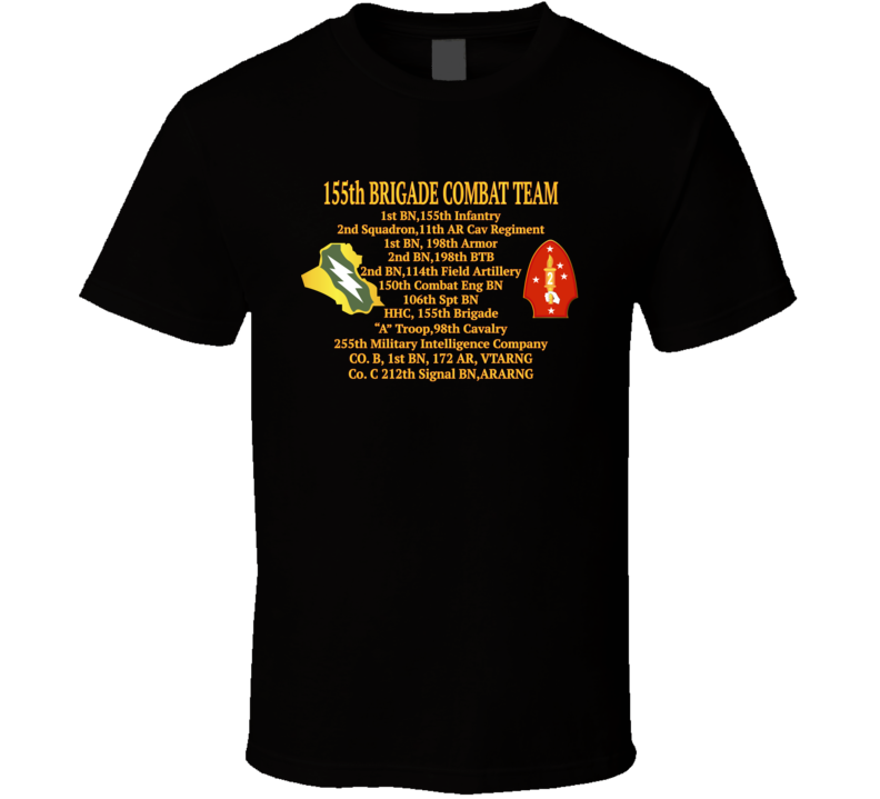 Army - 155th Brigade Combat Team Oif T Shirt