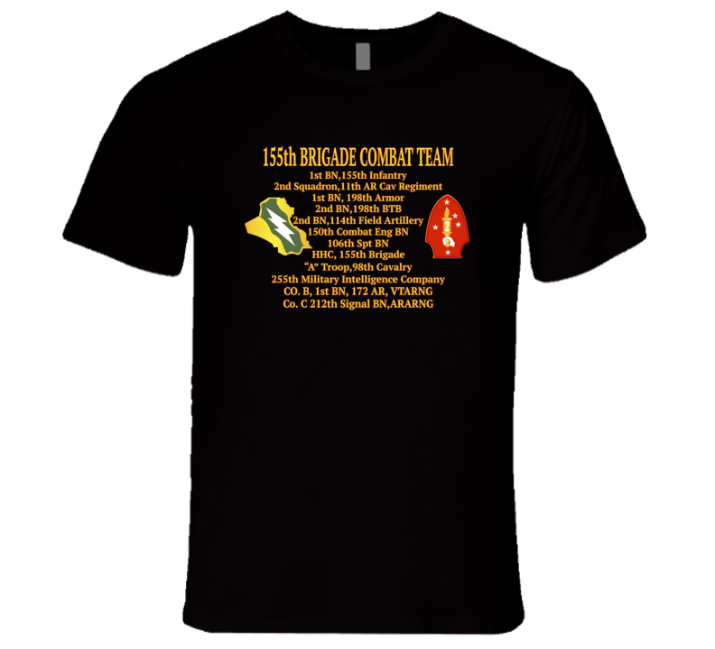 Army - 155th Brigade Combat Team Oif T Shirt