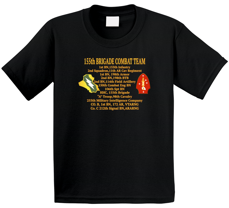 Army - 155th Brigade Combat Team Oif Kids T Shirt
