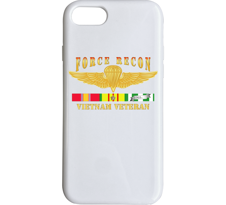 Usmc - Force Recon Fire Vietnam Vet W Vn Svc Phone Case