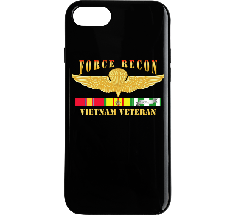 Usmc - Force Recon Fire Vietnam Vet W Vn Svc Phone Case