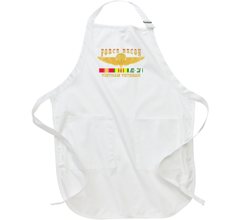 Usmc - Force Recon Fire Vietnam Vet W Vn Svc Apron