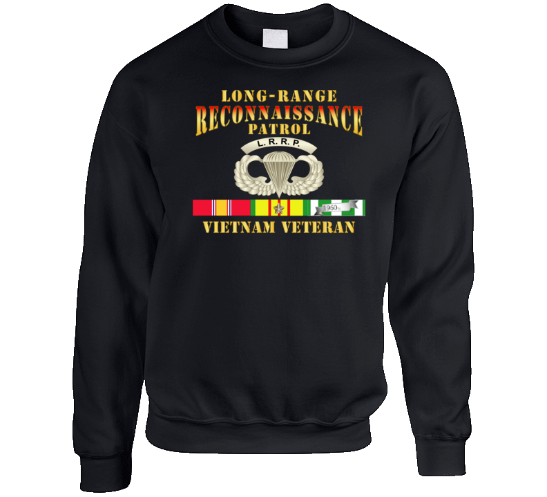 Army - Lrrp - Vietnam Vet W Vn Svc Sweatshirt T Shirt