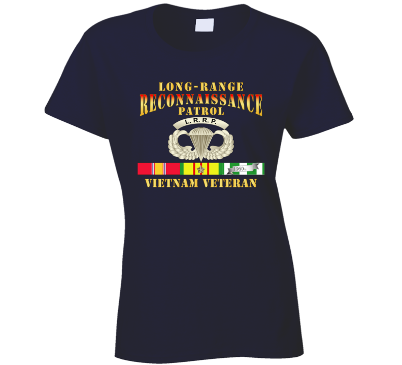 Army - Lrrp - Vietnam Vet W Vn Svc Ladies T Shirt
