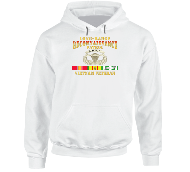 Army - Lrrp - Vietnam Vet W Vn Svc Hoodie