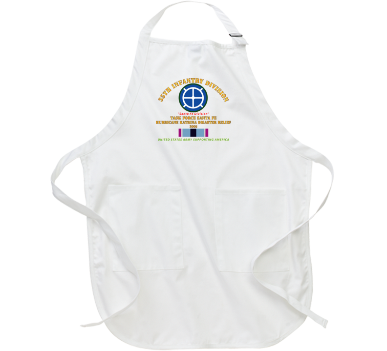 Army - 35th Infantry Div - Katrina Disaster Relief  W Hsm Svc Apron