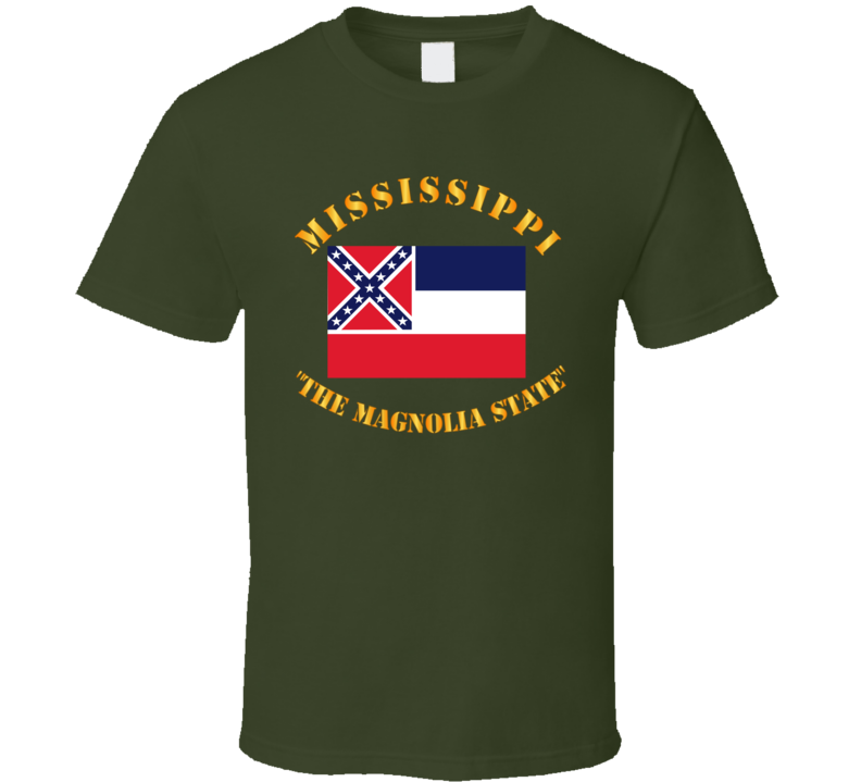 Flag - Mississippi - The Magnolia State T Shirt