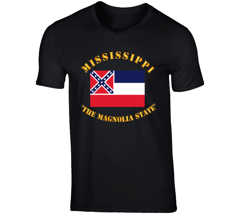 Flag - Mississippi - The Magnolia State V-neck