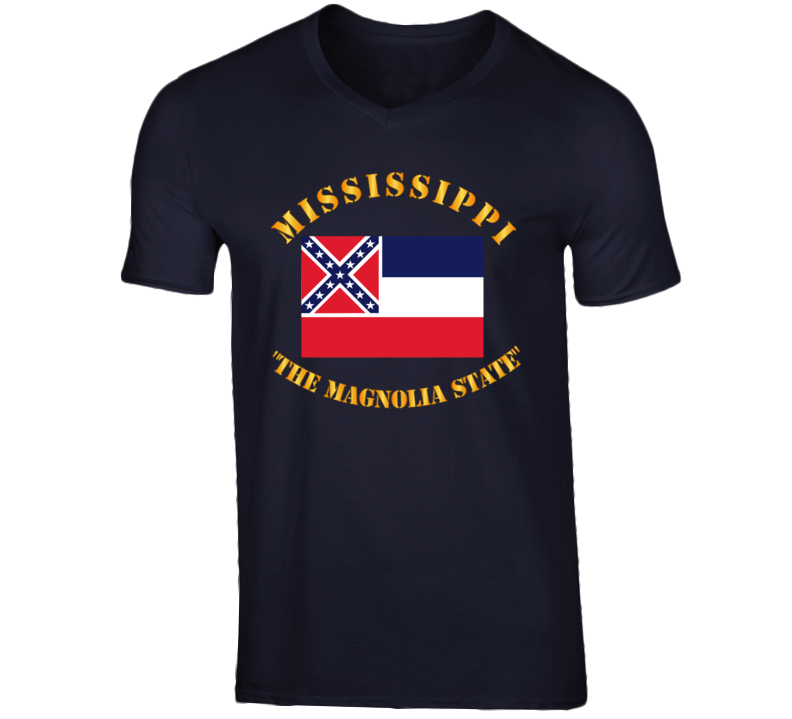 Flag - Mississippi - The Magnolia State V-neck