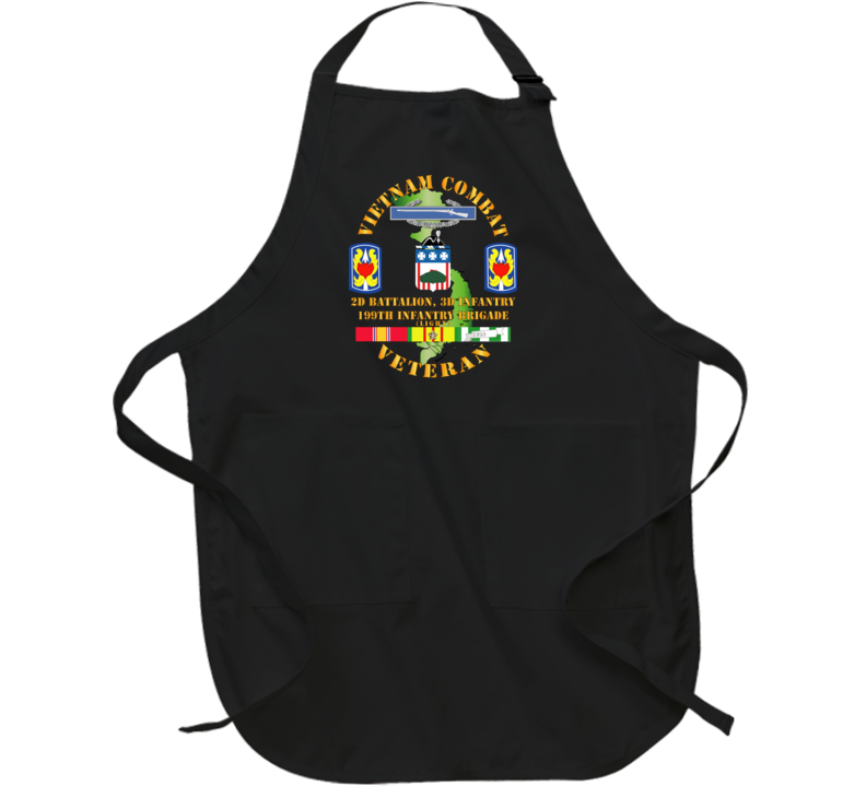 Army - Vietnam Combat Veteran 2nd Bn 3rd Inf  - 199th Inf Bde W Svc Apron