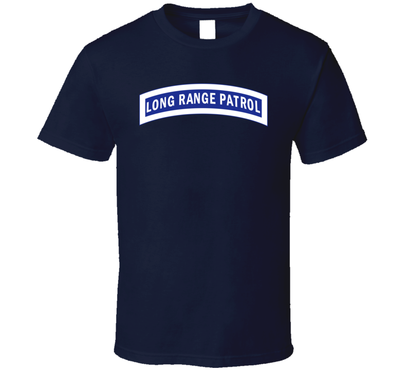 Army - Tab - Long Range Patrol - Blue - White T Shirt