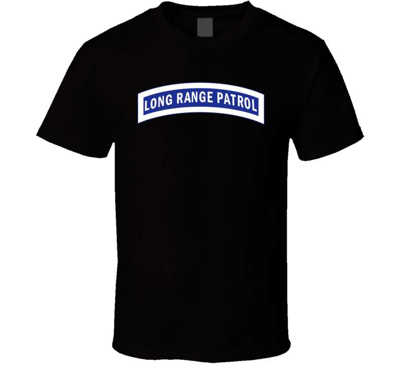 Army - Tab - Long Range Patrol - Blue - White T Shirt