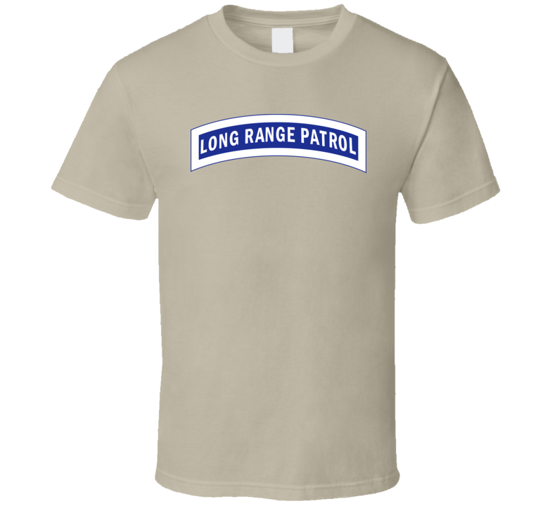 Army - Tab - Long Range Patrol - Blue - White T Shirt