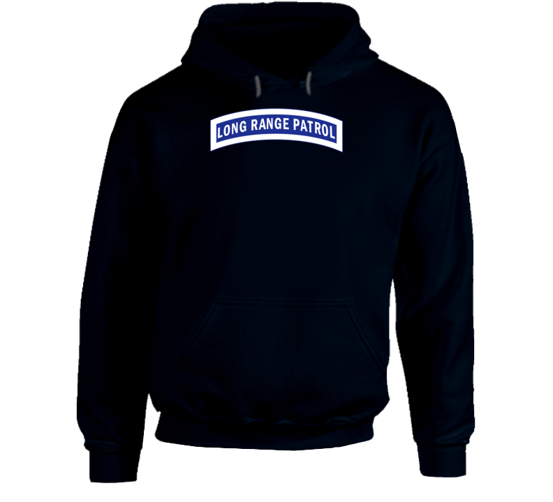 Army - Tab - Long Range Patrol - Blue - White Hoodie