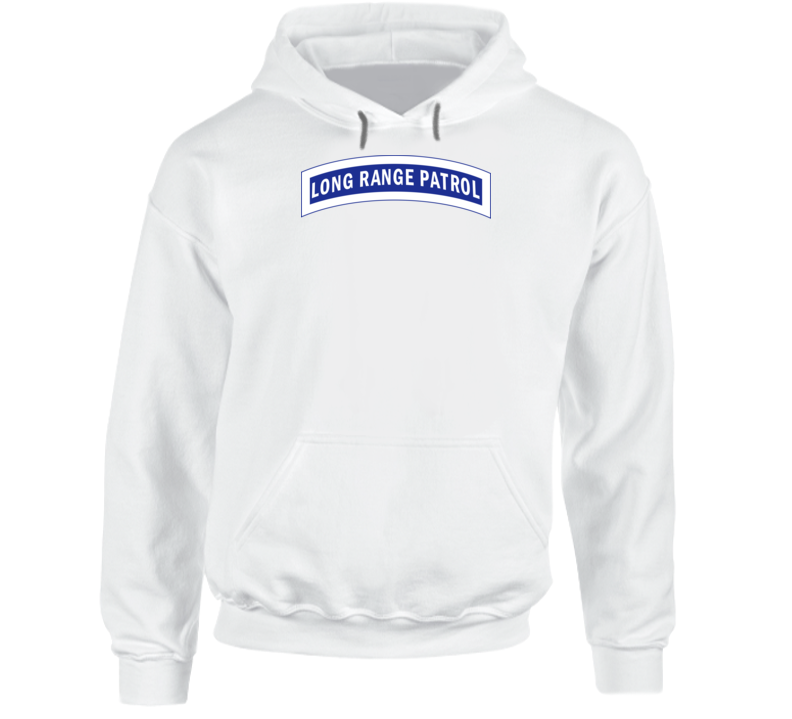 Army - Tab - Long Range Patrol - Blue - White Hoodie