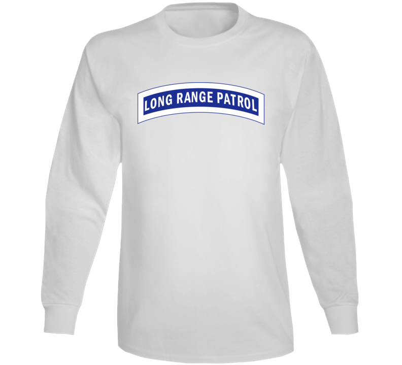 Army - Tab - Long Range Patrol - Blue - White Long Sleeve