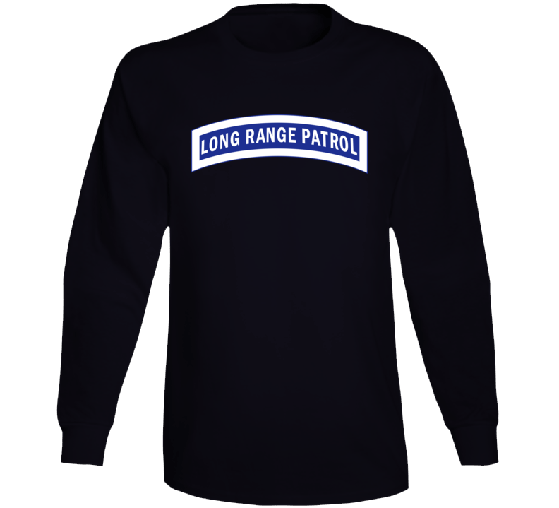 Army - Tab - Long Range Patrol - Blue - White Long Sleeve