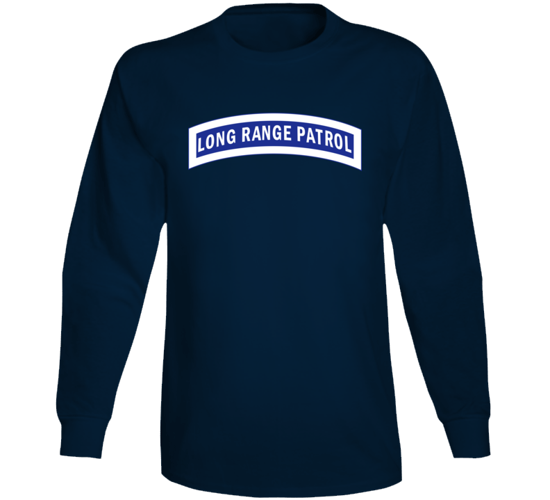 Army - Tab - Long Range Patrol - Blue - White Long Sleeve