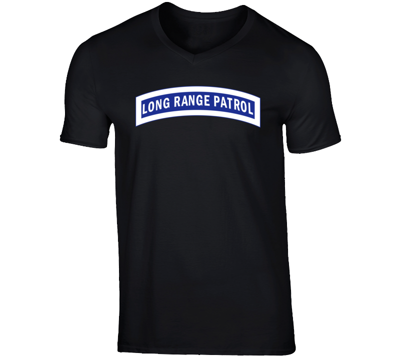 Army - Tab - Long Range Patrol - Blue - White T Shirt