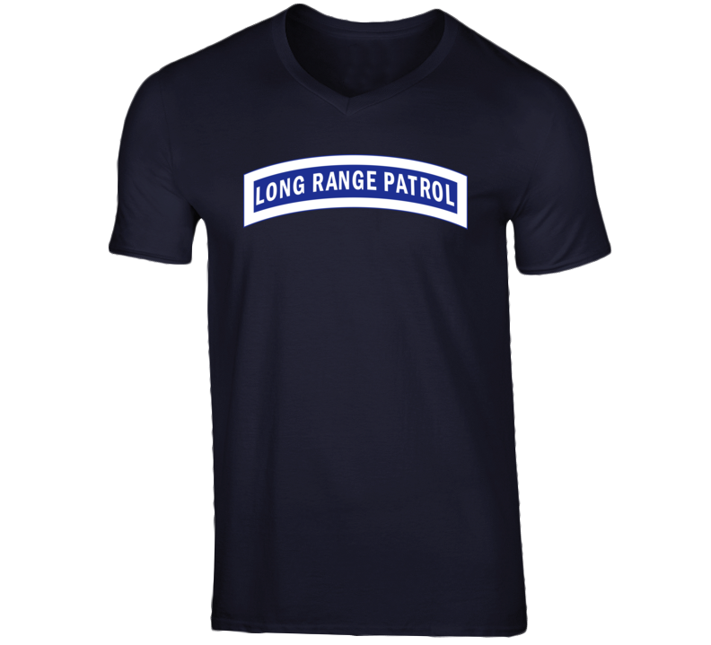 Army - Tab - Long Range Patrol - Blue - White T Shirt