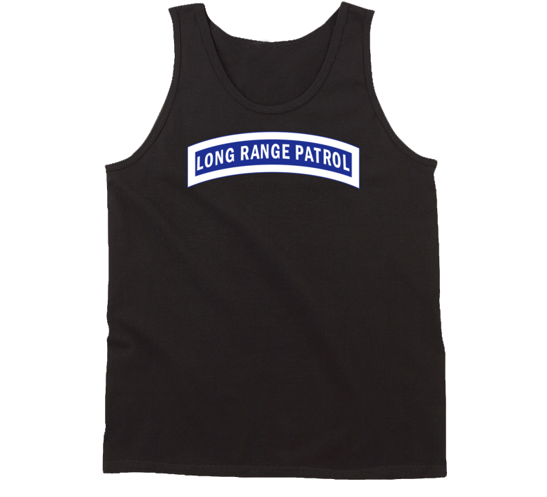 Army - Tab - Long Range Patrol - Blue - White Tanktop