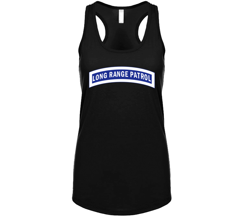 Army - Tab - Long Range Patrol - Blue - White Tanktop