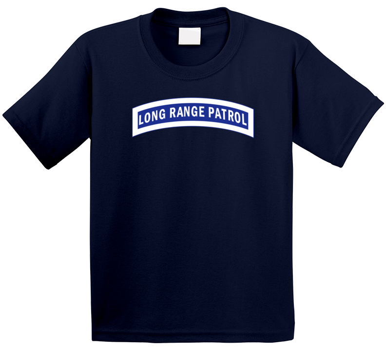 Army - Tab - Long Range Patrol - Blue - White T Shirt