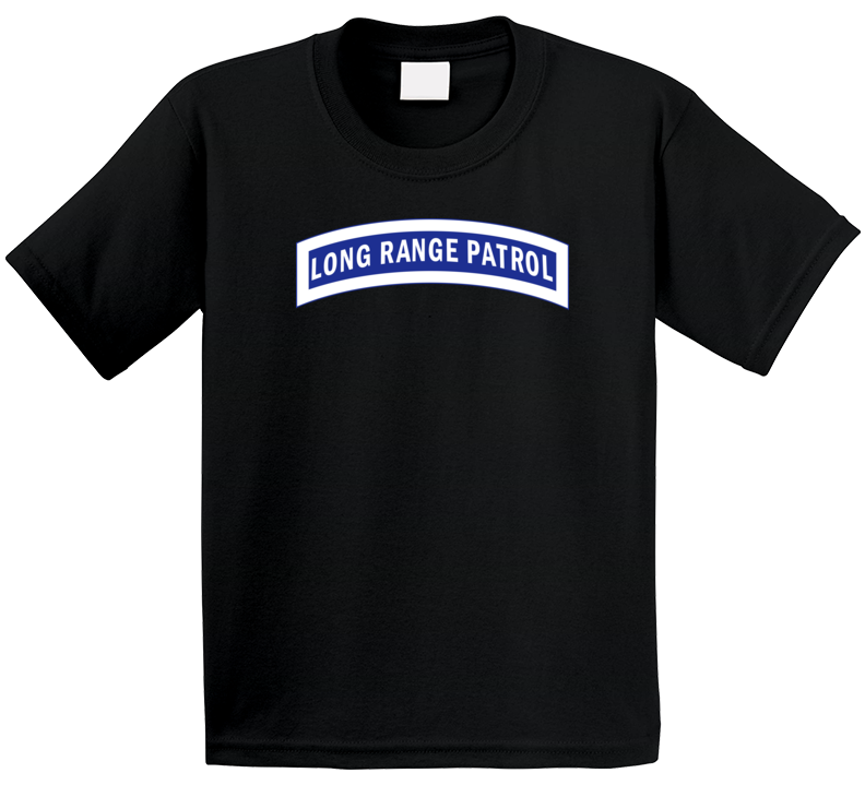 Army - Tab - Long Range Patrol - Blue - White T Shirt