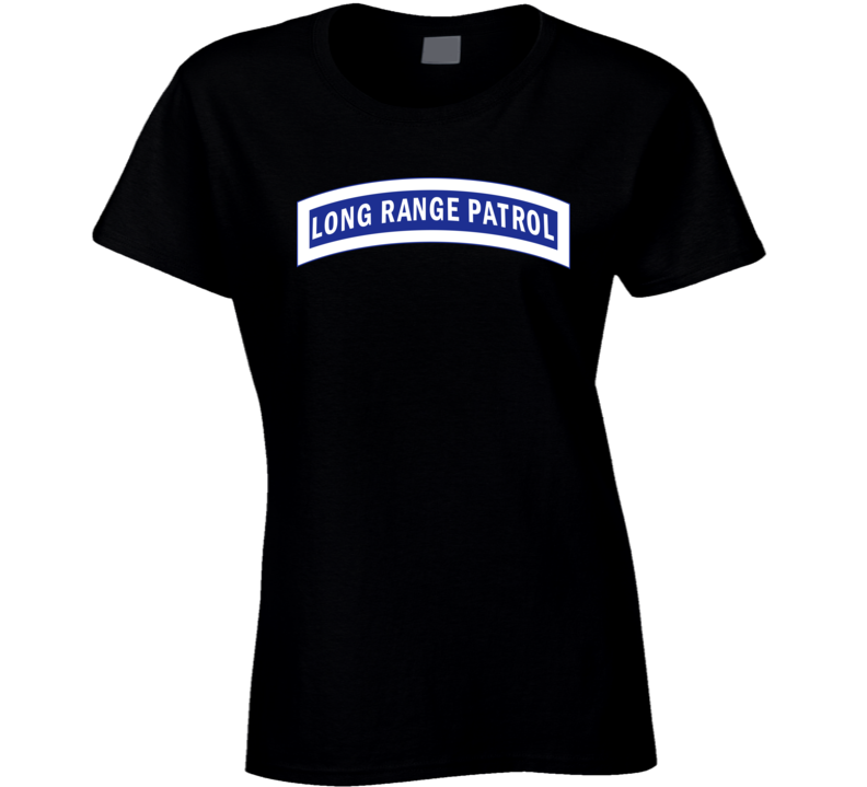 Army - Tab - Long Range Patrol - Blue - White T Shirt
