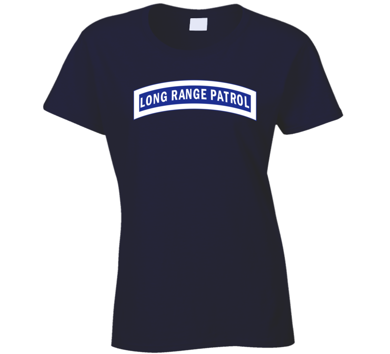Army - Tab - Long Range Patrol - Blue - White T Shirt