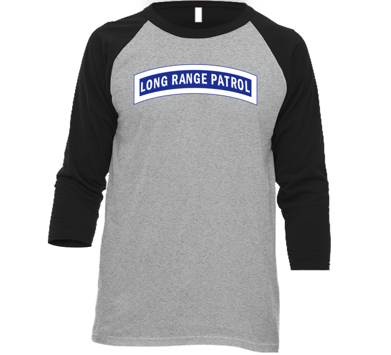 Army - Tab - Long Range Patrol - Blue - White T Shirt