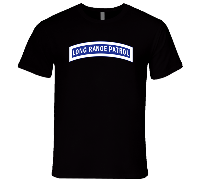 Army - Tab - Long Range Patrol - Blue - White T Shirt