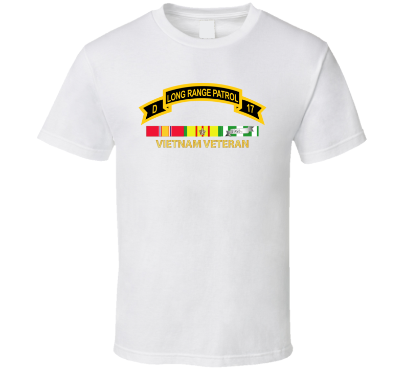 Army - Troop D 17th Cav Long Range Patrol Vietnam Vet W Vn Svc T Shirt