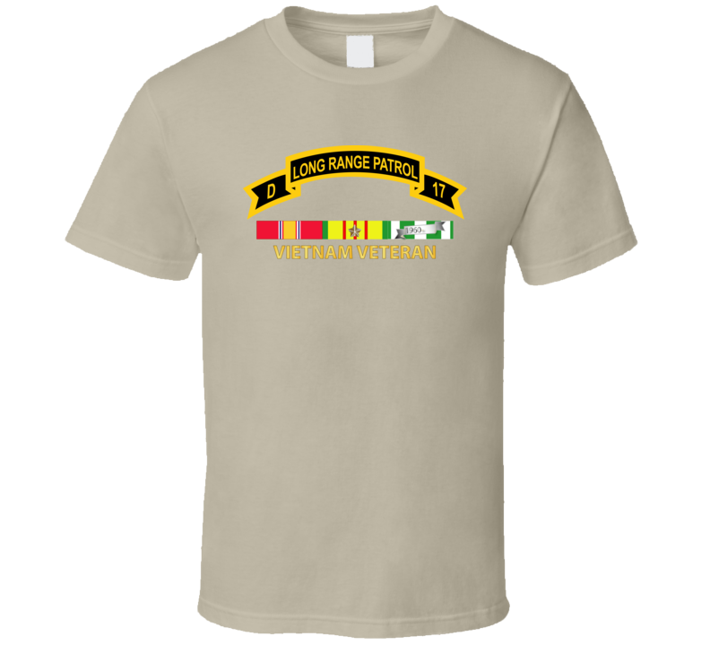 Army - Troop D 17th Cav Long Range Patrol Vietnam Vet W Vn Svc T Shirt