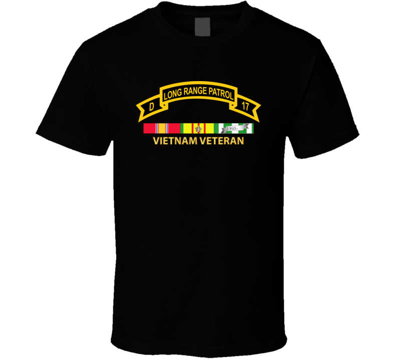 Army - Troop D 17th Cav Long Range Patrol Vietnam Vet W Vn Svc T Shirt