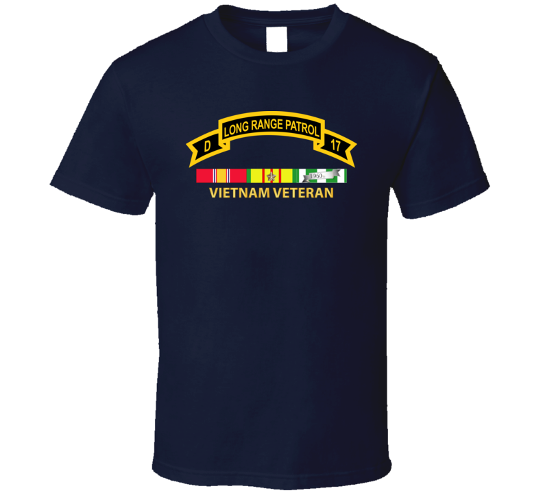 Army - Troop D 17th Cav Long Range Patrol Vietnam Vet W Vn Svc T Shirt