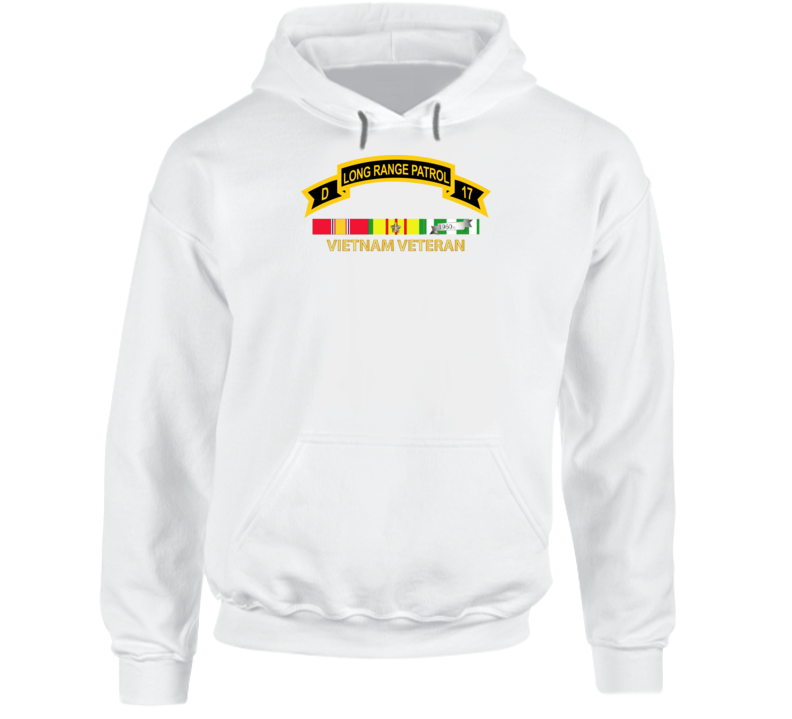 Army - Troop D 17th Cav Long Range Patrol Vietnam Vet W Vn Svc Hoodie