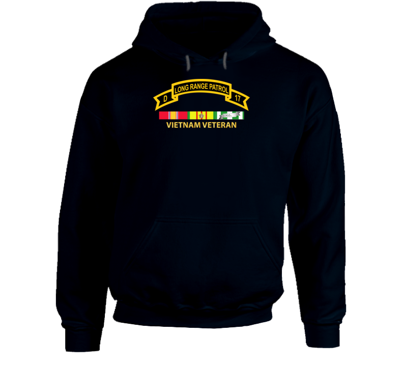 Army - Troop D 17th Cav Long Range Patrol Vietnam Vet W Vn Svc Hoodie
