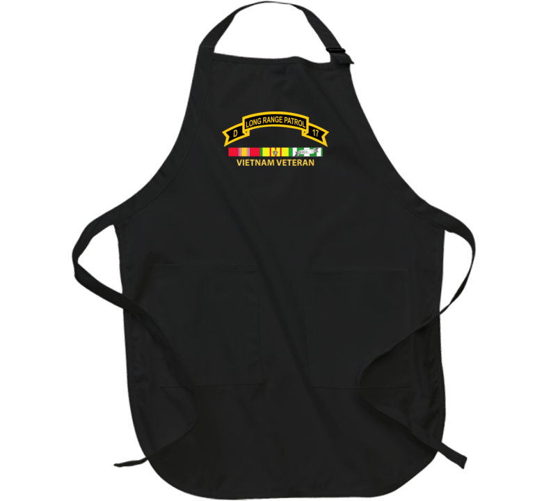 Army - Troop D 17th Cav Long Range Patrol Vietnam Vet W Vn Svc Apron