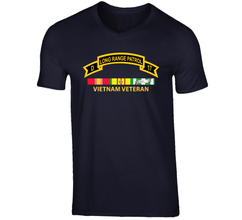 Army - Troop D 17th Cav Long Range Patrol Vietnam Vet W Vn Svc T Shirt
