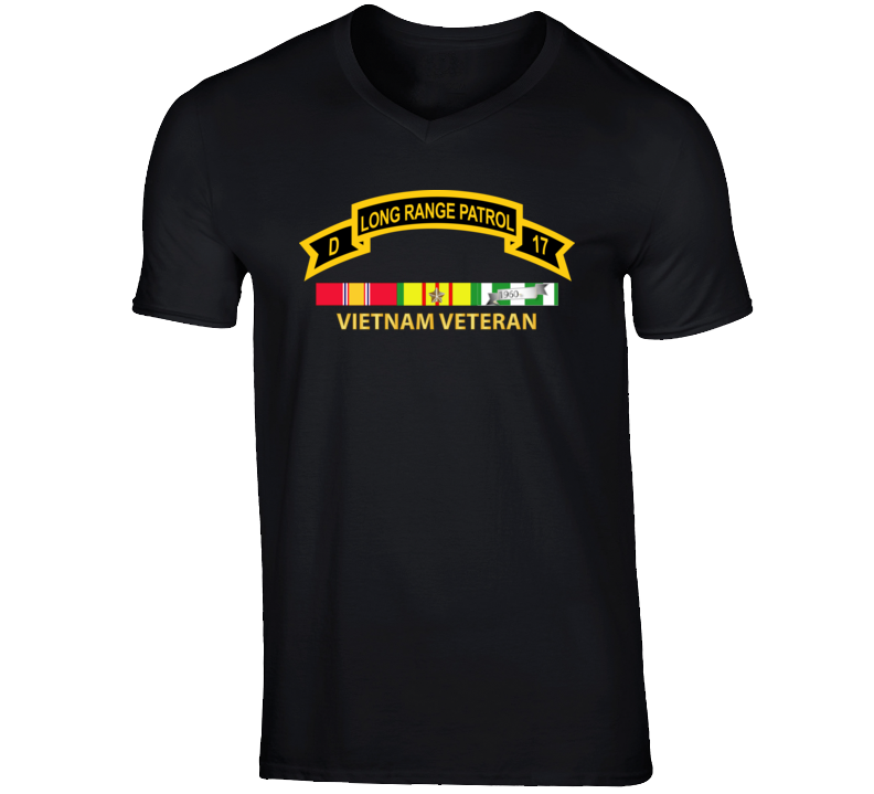 Army - Troop D 17th Cav Long Range Patrol Vietnam Vet W Vn Svc T Shirt