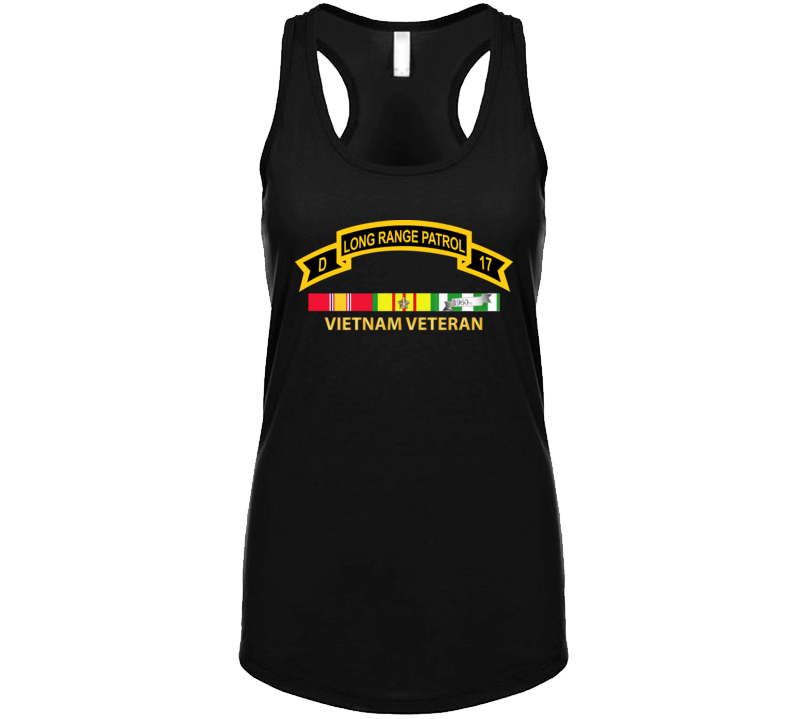 Army - Troop D 17th Cav Long Range Patrol Vietnam Vet W Vn Svc Tanktop